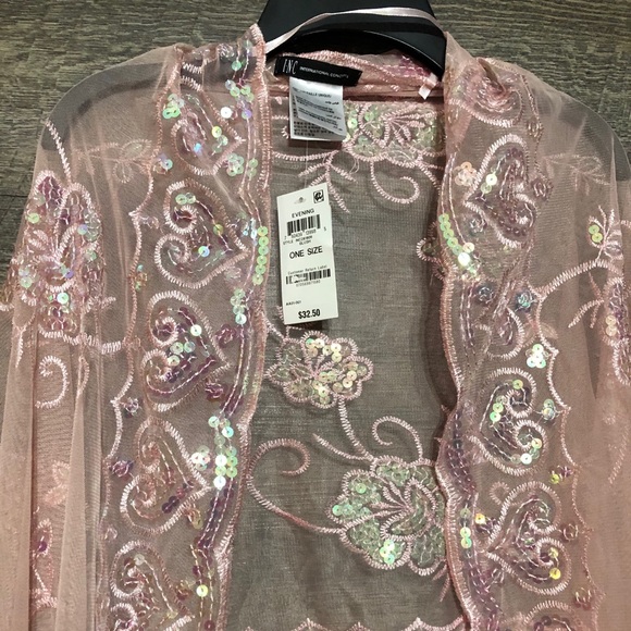 I.N.C International Concepts Sequined Fringe Wrap - Picture 4 of 4